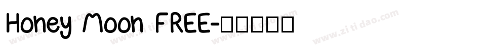 Honey Moon FREE字体转换